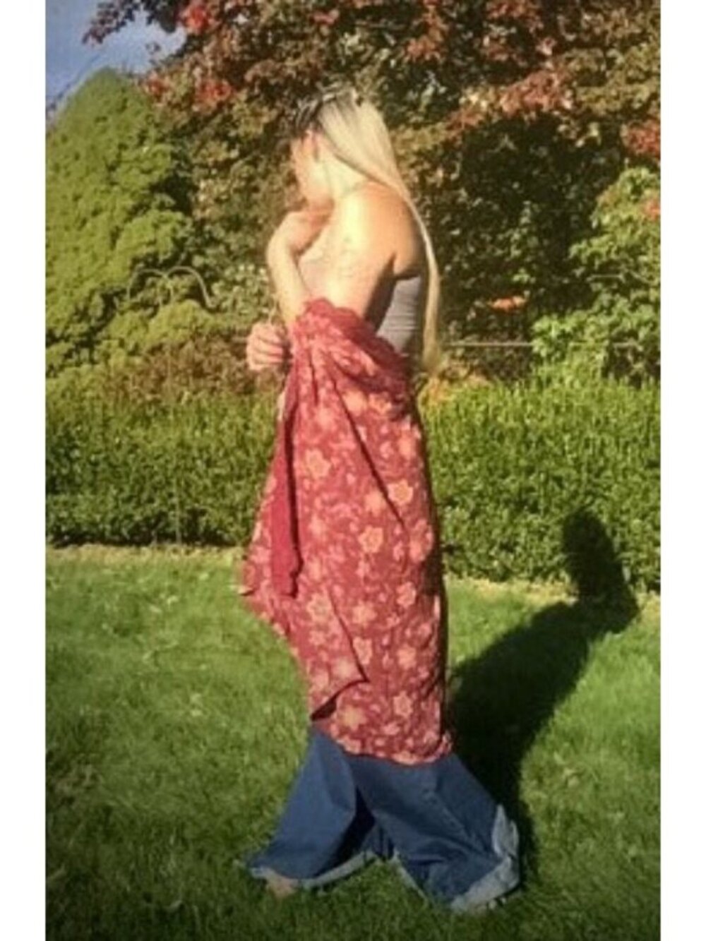 NWOT Nordstrom Floral Crochet Trim Kimono Duster OS | Whimsigoth Boho Coquette - Picture 6 of 16